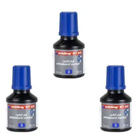 Edding BT30 Yazı Tahtası Kalemi Mürekkebi 30 ml 3'lü Mavi Set