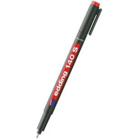 Edding E-140S Kırmızı Asetat Kalemi