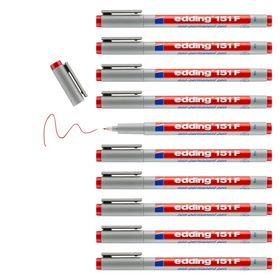 Edding E-151F Gri 10'lu Asetat Kalem