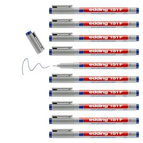 Edding E-151F Gri 10'lu Asetat Kalem