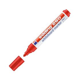 Edding E-260 1.5-3 mm Yuvarlak Uçlu Kırmızı Beyaz Tahta Kalemi