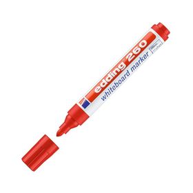 Edding E-260 1.5-3 mm Yuvarlak Uçlu Kırmızı Beyaz Tahta Kalemi