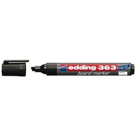 Edding E-363 Siyah Kesik Uç Beyaz Tahta Kalemi