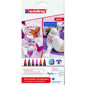 Edding E-4200-999 Warm 6'lı Porselen Kalemi