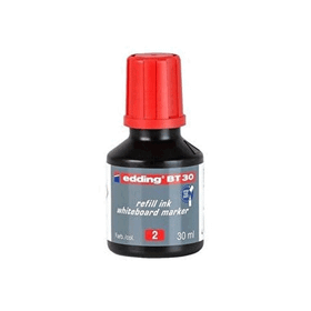 Edding E-Bt30 Yedek Mürekkep 30 ml 2'li Kırmızı Beyaz Tahta Kalemi