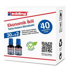 Edding Mavi 2x30 ml Tahta Kalemi Mürekkebi