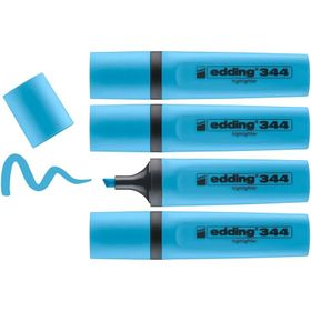 Edding Mavi 344 10'lu Paket Fosforlu Kalem