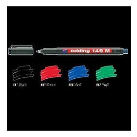 Edding Permanent M Seri 1.0 mm Siyah 149 M 10'lu Paket Asetat Kalem