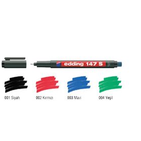 Edding Permanent S Seri 0.3 mm Yeşil 147S Asetat Kalemi
