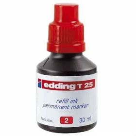 Edding T25 30 ml Kırmızı Permanent Markör Yedek Mürekkep