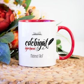 Edebiyat Öğretmeni İsme Özel Kupa Bardak