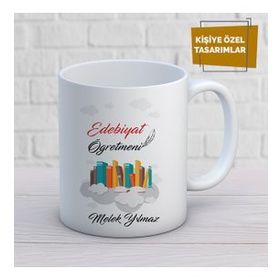 Edebiyat Öğretmeni İsme Özel Kupa Bardak