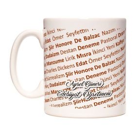 Edebiyat Öğretmeni İsme Özel Meslek Kupa Bardak