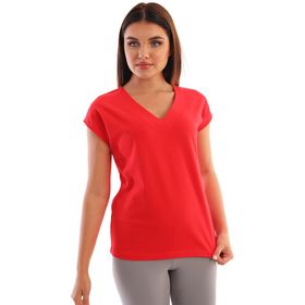 EDELLE Regular Slim Fit Kırmızı Kadın T-shirt