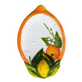 Edelweiss Limon ve Portakal Desenli 12x8 cm Küçük Limon Tabak