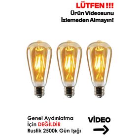 Edison ST64 Flamanlı Ampul