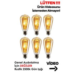 Edison ST64 Flamanlı Ampul