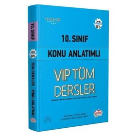 Editör 10. Sınıf Vıp Tüm Dersler Konu Anlatımlı Mavi Kitap