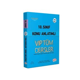 Editör 10. Sınıf Vıp Tüm Dersler Konu Anlatımlı Mavi Kitap