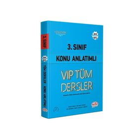 Editör 3. Sınıf VIP Tüm Dersler Konu Anlatımlı Mavi Kitap