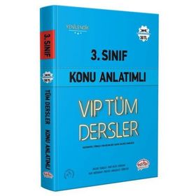 Editör 3. Sınıf VIP Tüm Dersler Konu Anlatımlı Mavi Kitap