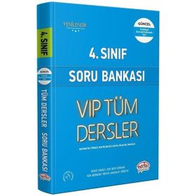 Editör 4. Sınıf VIP Tüm Dersler Soru Bankası Mavi Kitap