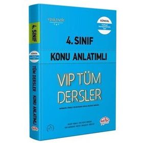 Editör 4. Sınıf VIP Tüm Dersler Soru Bankası Mavi Kitap