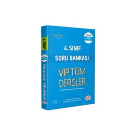 Editör 4. Sınıf VIP Tüm Dersler Soru Bankası Mavi Kitap