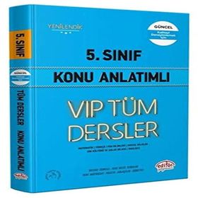 Editör 5. Sınıf Vıp Tüm Dersler Konu Anlatımı Mavi Kitap