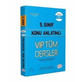 Editör 5. Sınıf Vıp Tüm Dersler Konu Anlatımı Mavi Kitap