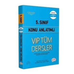 Editör 5. Sınıf Vıp Tüm Dersler Konu Anlatımı Mavi Kitap