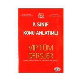 Editör 9.sınıf Vip Tüm Dersler Konu Anlatımlı Editör Yayınları