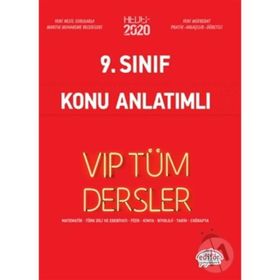 Editör 9.sınıf Vip Tüm Dersler Konu Anlatımlı Editör Yayınları