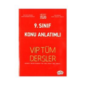 Editör 9.sınıf Vip Tüm Dersler Konu Anlatımlı Editör Yayınları