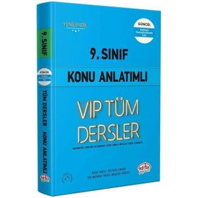 Editör 9. Sınıf Vip Tüm Dersler Konu Anlatımlı Mavi Kitap
