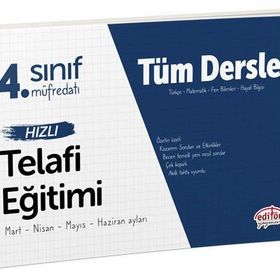 Editör Yayınevi 4. Sınıf Tüm Dersler Hızlı Telafi Eğitimi