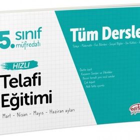 Editör Yayınevi 5. Sınıf Tüm Dersler Hızlı Telafi Eğitimi