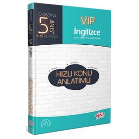 Editör Yayınevi 5. Sınıf VIP İngilizce Hızlı Konu Anlatımlı