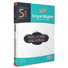 Editör Yayınevi 5. Sınıf VIP Sosyal Bilgiler Hızlı Konu Anlatımlı