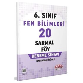 Editör Yayınevi - 6. Sınıf Fen Bilimleri 20 Sarmal Föy Deneme Sınavı