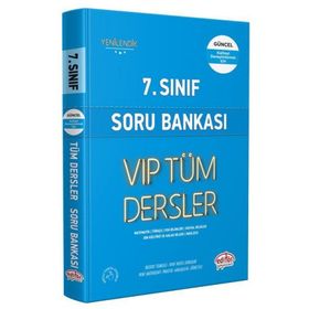 Editör Yayınevi 7. Sınıf VIP Tüm Dersler Mavi Kitap Soru Bankası