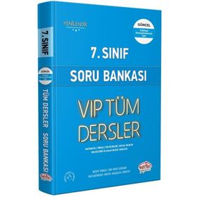 Editör Yayınevi 7. Sınıf VIP Tüm Dersler Mavi Kitap Soru Bankası