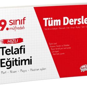 Editör Yayınevi 9. Sınıf Tüm Dersler Hızlı Telafi Eğitimi