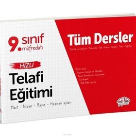 Editör Yayınevi 9. Sınıf Tüm Dersler Hızlı Telafi Eğitimi