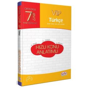 Editör Yayınevi Editör Yayınları ​7. Sınıf VIP Türkçe Hızlı Konu Anlatımlı