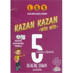 Editör Yayınevi LGS Kazan Kazan 5 Adet Çözümlü Deneme Sınavı