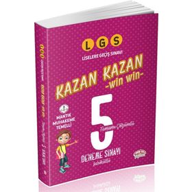 Editör Yayınevi LGS Kazan Kazan Tamamı Çözümlü 5 Deneme Sınavı Fasiküllü