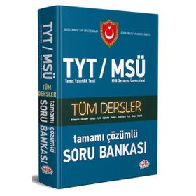 Editör Yayınevi TYT MSÜ Tüm Dersler Çözümlü Soru Bankası