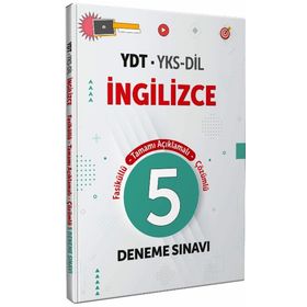 Editör Yayınevi YDT YKS- DİL İngilizce Tamamı Çözümlü 5 Deneme