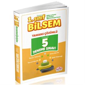 Editör Yayınları 1. Sınıf Bilsem Tamamı Çözümlü 5 Deneme Sınavı Yeni 2020